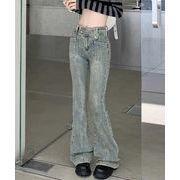 セミフレアデニムパンツ ヴィンテージ風