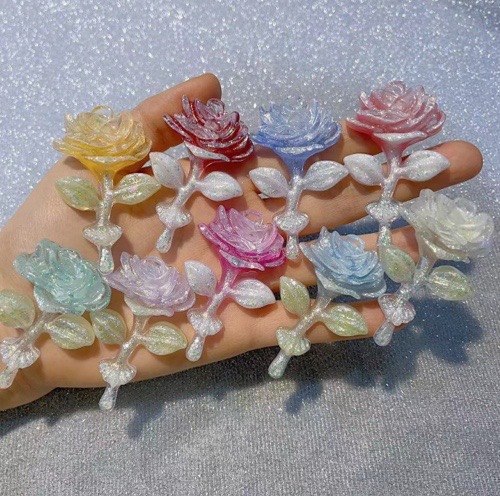 樹脂デコパーツ DIY素材 貼り付けパーツ デコ素材 バッグ手芸材料衣類と靴帽子アクセサリーパーツ