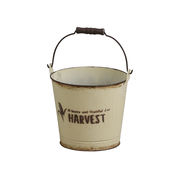 ハーベスト・バケツ　/ガーデン　インテリア　北欧　アンティーク　ヴィンテージ