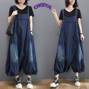 2025年夏新作　レディース服　サロペット　オーバーオール　デニム　ゆったり　ジーンズ　韓国風　M#-2XL#