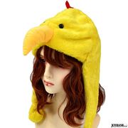 鳥の帽子 被り物【とり/きいろ/ぼうし/アニマル/コスプレ/パーティー/宴会/仮装/おもしろ雑貨】