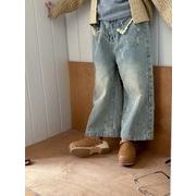 2025春夏子供服 シンプル デニムパンツ ボトムス ロングパンツ 男女兼用 ジーンズ[90~150cm]