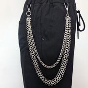 新作★メンズ★ファッション★男性用ズボンのチェーン★