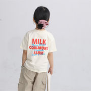 CHUNZ☆2025夏新作 親子コーデ女の子前後プリント柄半袖Ｔシャツ