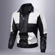 トップス アウター ジャケット PU フェイクレザー ライダース メンズ