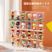 透明フィギュアケース6個セットコレクションケース ディスプレイガチャガチャ用  幅6.5x奥行6.5x高さ10.2cm