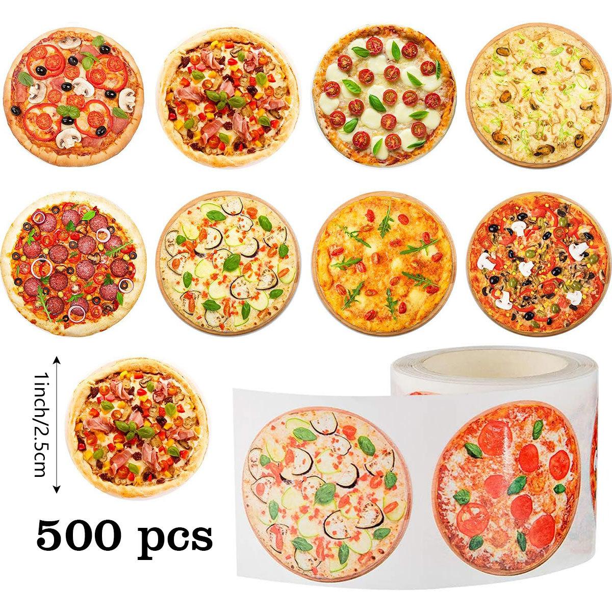 包装資材★手作り工芸品★プレゼントの装飾など★粘着シール★500P
