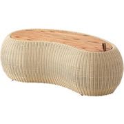 リビングテーブル/　センターテーブル テーブル 机 木製 天然木 収納  ラタン 北欧  おしゃれ 屋外