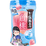 いい湯旅立ち 薬用入浴剤 納涼にごり湯 白桃の香り 500g
