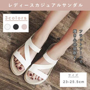 サンダル ローヒール ぺたんこ シューズ レディース ビーチサンダル スポーツサンダル スポサン