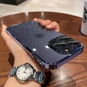 iPhone16Pro用 星空キラキラケース 遠峰ブルー 16promax対応