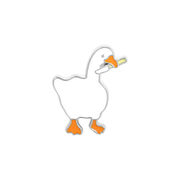 Untitled Goose Game ゲーム関連アクセサリー 胸章 白色 XZ3100