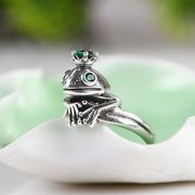 カエルの指輪、メンズリングとレディースリング、ファッションアクセサリー、カエル雑貨