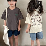 QQMM☆子ども用 半袖 Tシャツ 女の子用 綿100 夏おしゃれ 2025新男の子用 半袖トップス