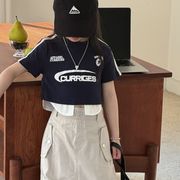 子供服　90~150cm　キッズTシャツ　スポーティーロゴT　タンク　韓国キッズ服