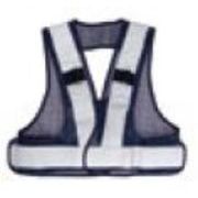 フルハーネスベストLED 反射テープ：シルバー/生地：シルバー FHV-ENS