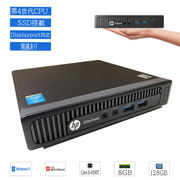 中古ミニデスクトップPC Windows 11 HP EliteDesk 800 G1 DM Intel Core i5-4590T 8GB SSD128GB WPS2