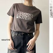 【2025新作】綿天竺コンパクト柄箔Tシャツ