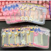 新入荷　透明袋　保存袋　小物入れ 収納　かわいい　梱包袋　チャック付きポリ袋　9.5*11cm　3色展開