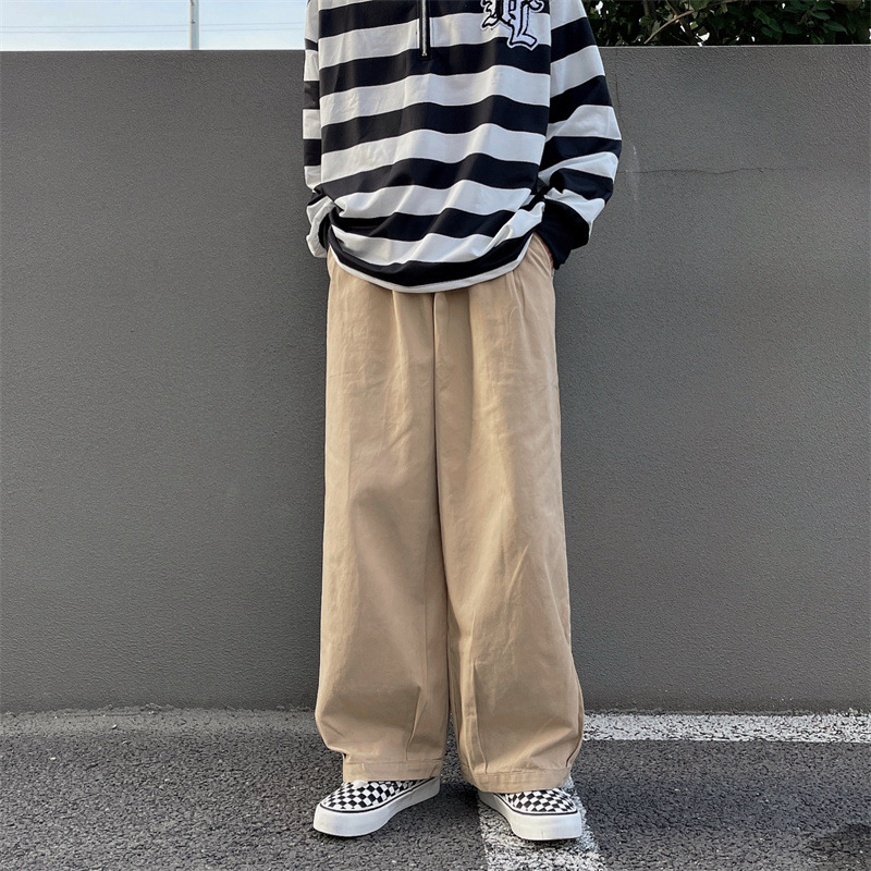 新作・メンズ・ゆとり・ズボン・カジュアル・ストレート筒パンツ・M~3XL 4色