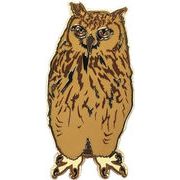 ピンズ ミミズク　文具/お土産/動物園/水族館/記念