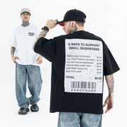 メンズ 新作 プリント 半袖Tシャツ ラウンドネック ストリート系 トップス ユニセックス★全2色