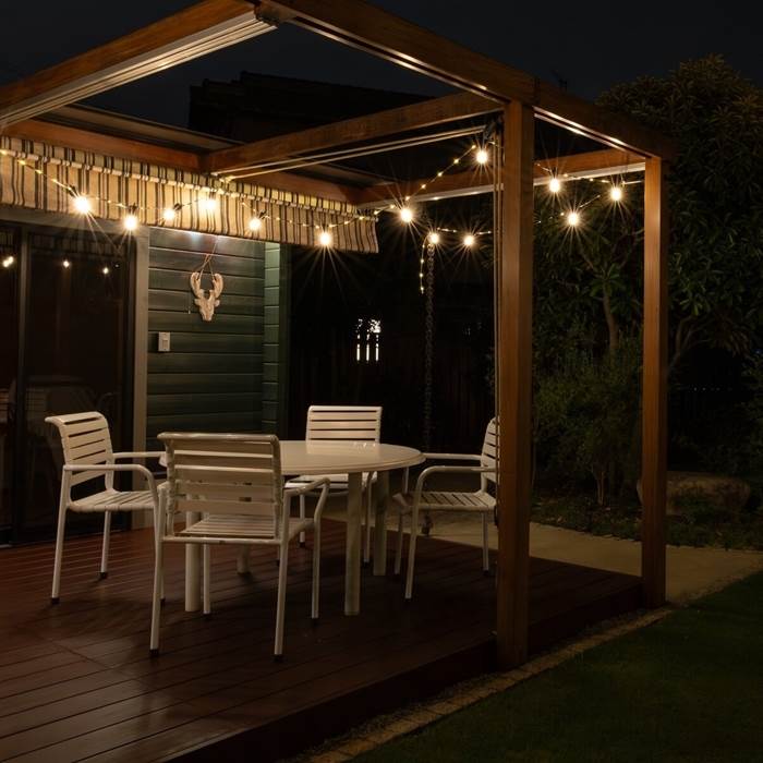 NEWGALE 12m LED ファイヤーフライロープ ストリングライト NEWGALE ファイヤーフライ LED ストリングライト 12m 20球 屋外用
