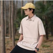 トップス  メンズ Tシャツ  半袖 アメカジ  ポロシャツ