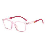 子供用 ブルーライトカット眼鏡 UV保護 透明紫フレーム