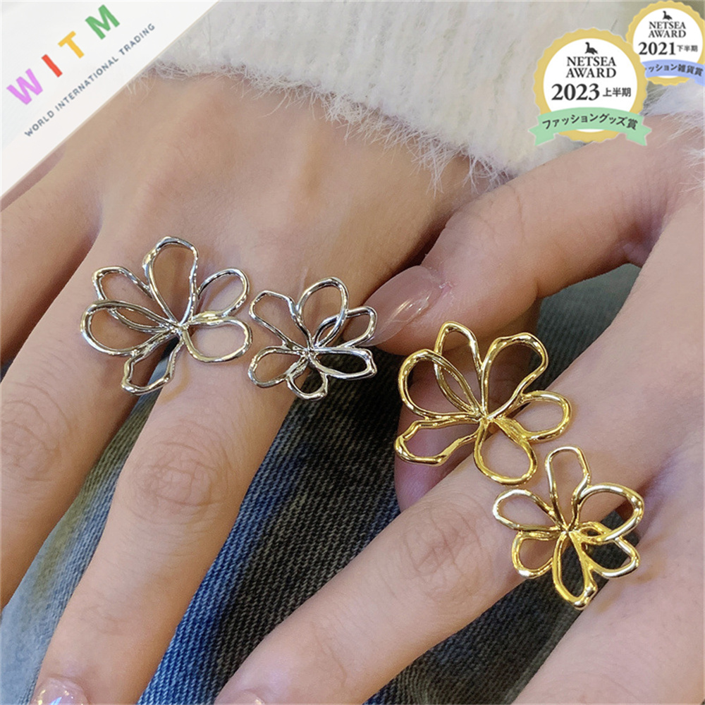 花 指輪 リング アクセサリー フラワー 存在感 上品 レディースファッション 可愛い