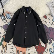トップス シャツ カジュアルシャツ 長袖 無地 半袖 メンズシャツ