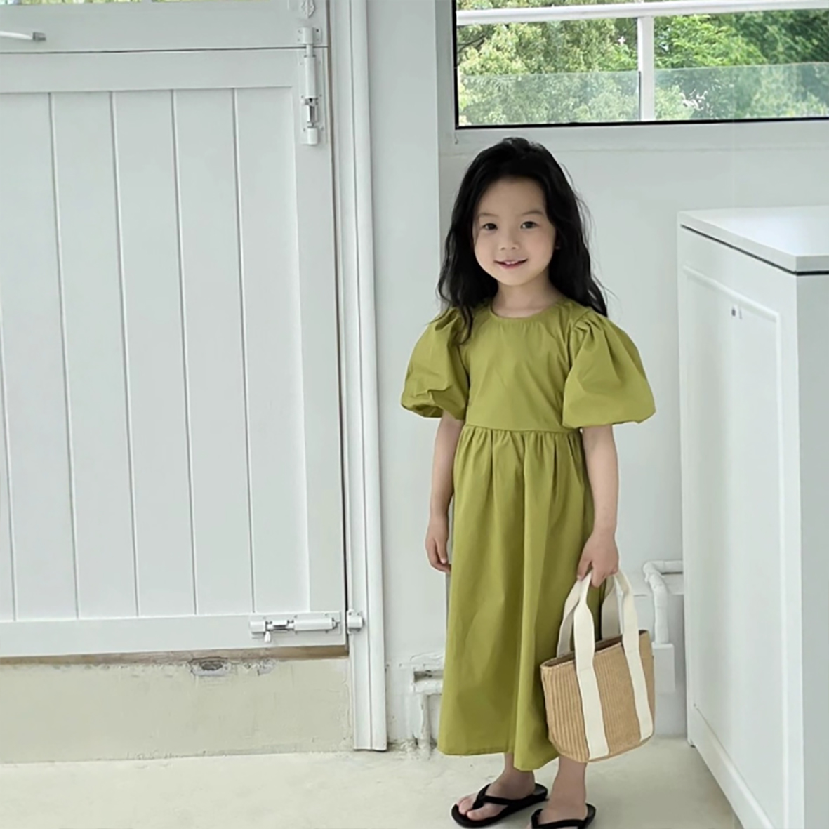 2025春夏新作 韓国風 子供服 女の子 可愛いキッズ 背中開き 背中
