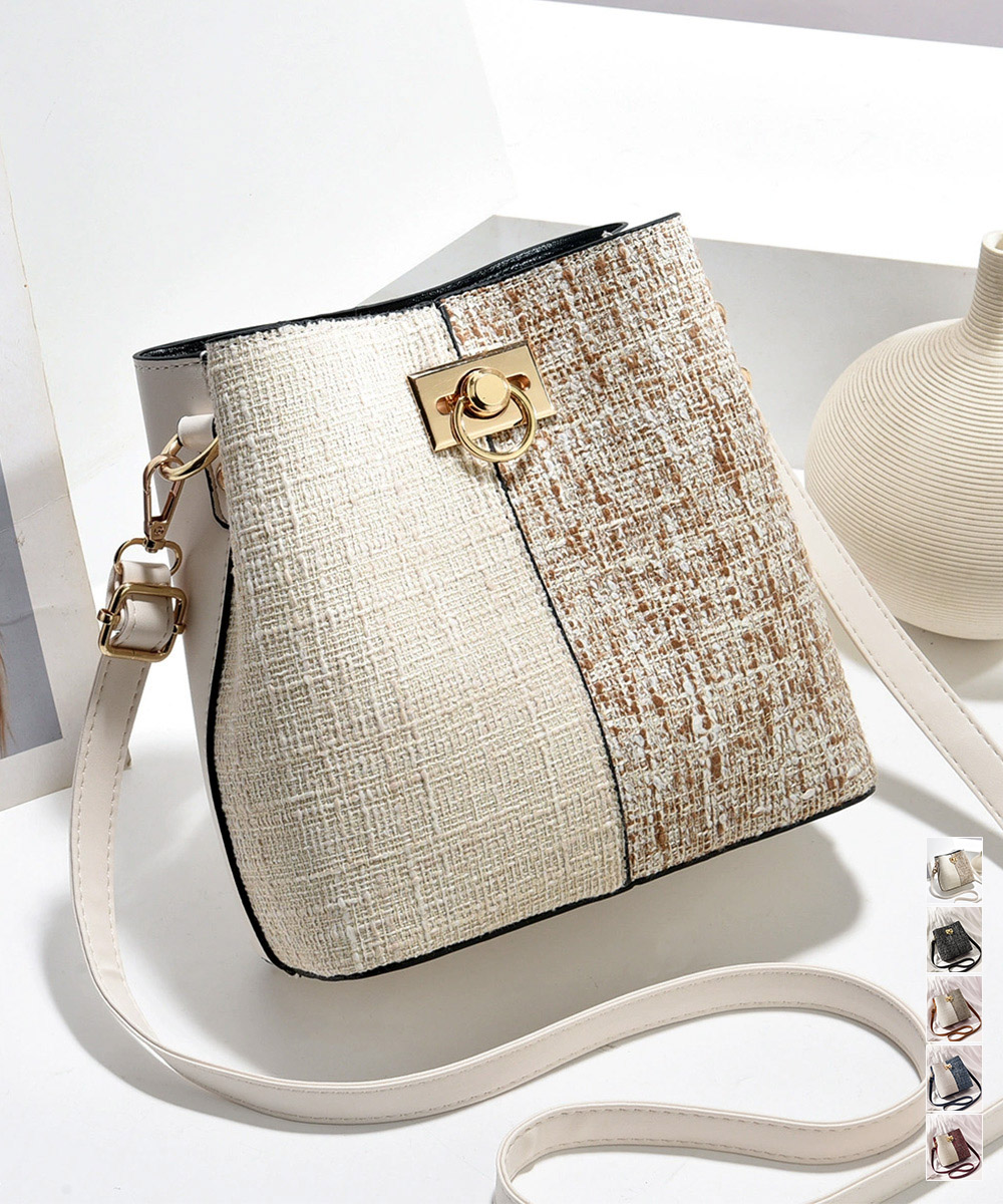 【日本倉庫即納】 ミニ ショルダーバッグ ツイード風バッグ