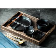 センスがいい！一人暮らし向け健康食器セット ダイニングプレート&箸&スプーンフォーク