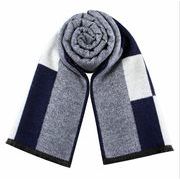 秋冬新作　韓国風　メンズ　スカーフ  クラシックスカーフ   厚い　暖かい ビジネスビブ