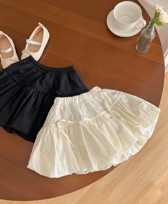 【2025夏新作】韓国風子供服★キッズ服★韓国風★スカート★ 可愛い リボンスカート 3色 110~160cm