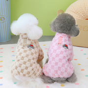 小型犬服 ペット服 犬ジャンプスーツ 秋冬服 犬服 猫服  ドッグウェア 可愛い  暖かい 防寒  ペット用品