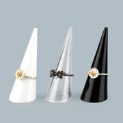 指輪 ホルダープラスチックトライアングルディスプレイ用品 スタンドコーンラックフィンガー 展示スタンド