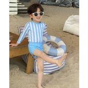 2025夏新作   男の子 長袖 2点セット 水泳服砂浜 海水着 温泉用 子供用水着  日焼け止め 90-140cm