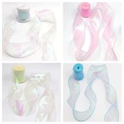 魚尾 リボン オーガンジー 結婚式 ラッピング 飾り ヘアアクセサリー