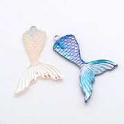 夏アクセサリー/UV鍍金/マリン/魚のしっぽ/金具装着済み/海の生き物/リトルマーメイド/最安値＆当日出荷