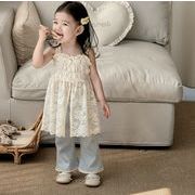 2025夏新作 キッズ服  ブラウス&ズボン  韓国版 ファッション  分けて販売  73~100cm