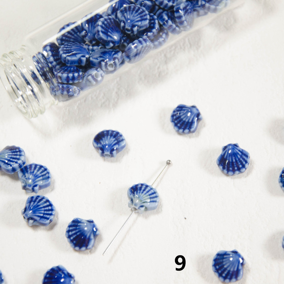 陶器 ビーズ 貝殻 ハンドメイド アクセサリーパーツ シェル パーツ