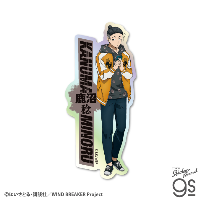 WIND BREAKER ホログラムダイカットステッカー 鹿沼稔 人気 SNS 漫画