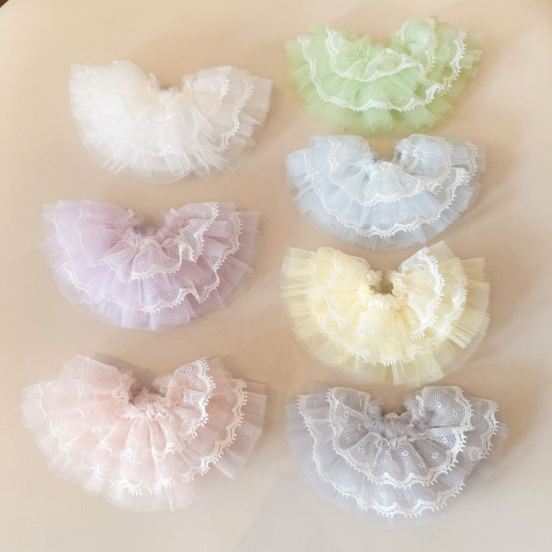 新作【10cm-15cmドール用】レトロ風 レース＆チュールスカート 着せ替え衣装 人形服