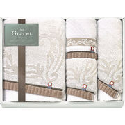 今治 グレイスト タオルセット フェイスタオル(34×70cm)×2バスタオル(65×1