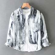 メンズファッション 長袖 シャツ 男女兼用 ストリート系 アウター 春秋 2025新作★全2色