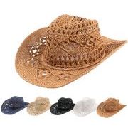 欧米新作　大人用　メンズ　帽子　イギリス風 日よけ　麦わら帽子　6色
