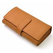 MOMO　牛革エンボス　最大25ポケット　ハンドバック級収納力　アコーディオンロングウォレット　AN-469　CA