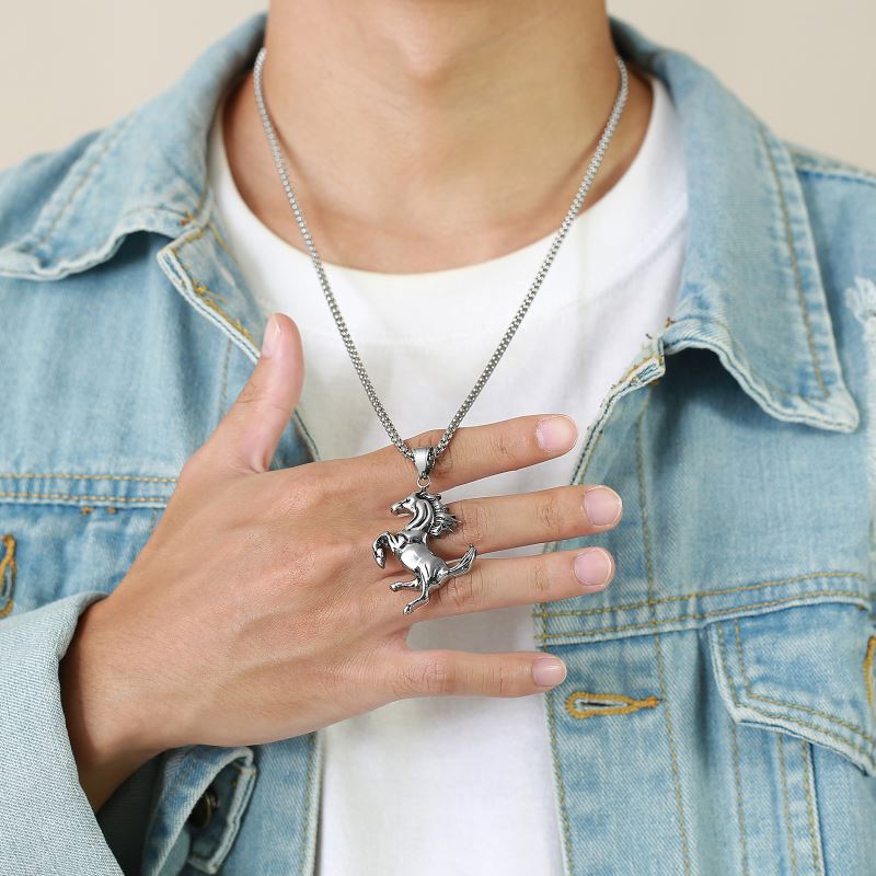 メンズアクセサリー★復古★個性★チタン鋼ネックレス★ファッション